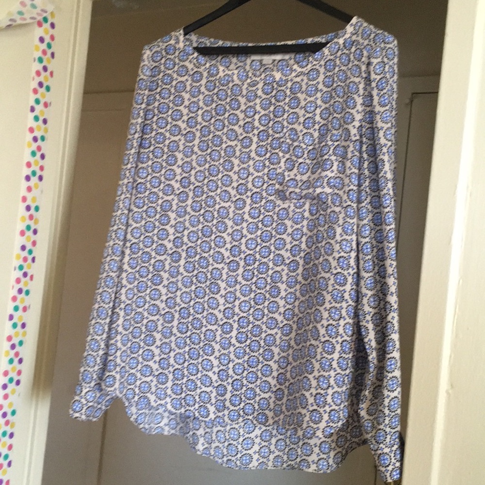 Nude Patterned Blouse